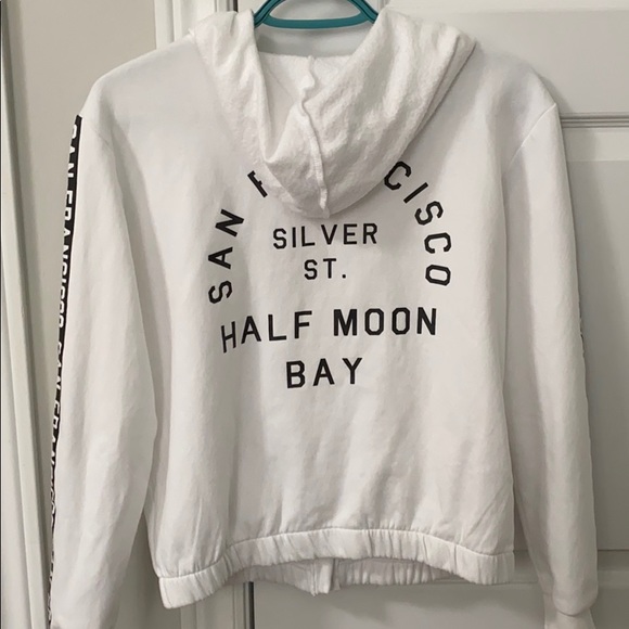 H&M White and Black Hooded Jacket - Picture 2 of 2